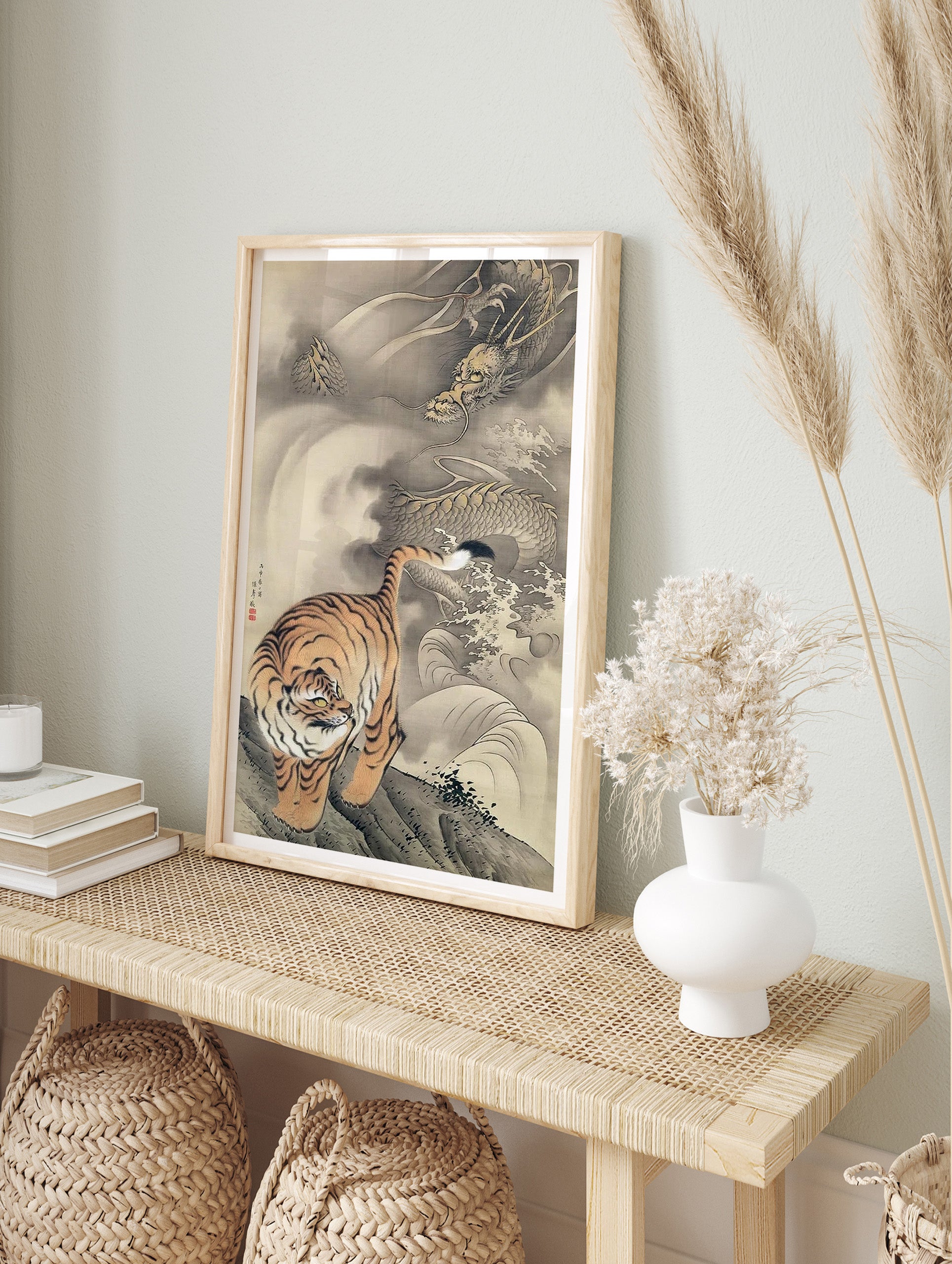 Japanese Tiger Poster, Japanese Animal Print