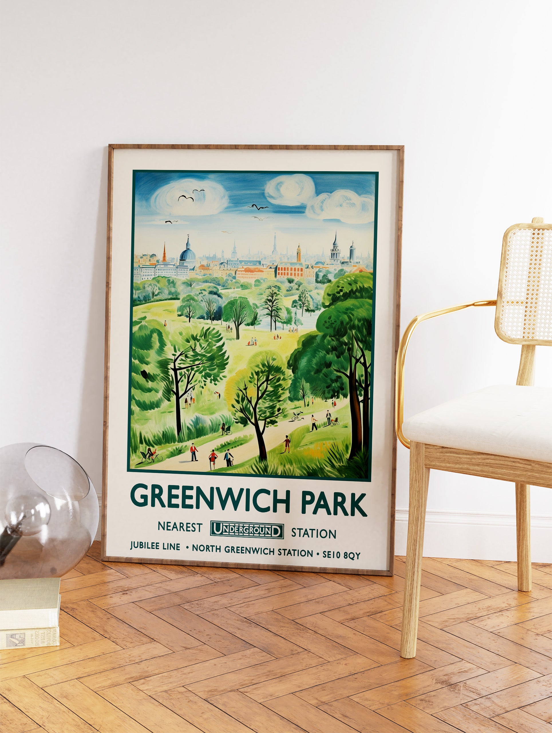 Greenwich Park Poster, Greenwich Park Print