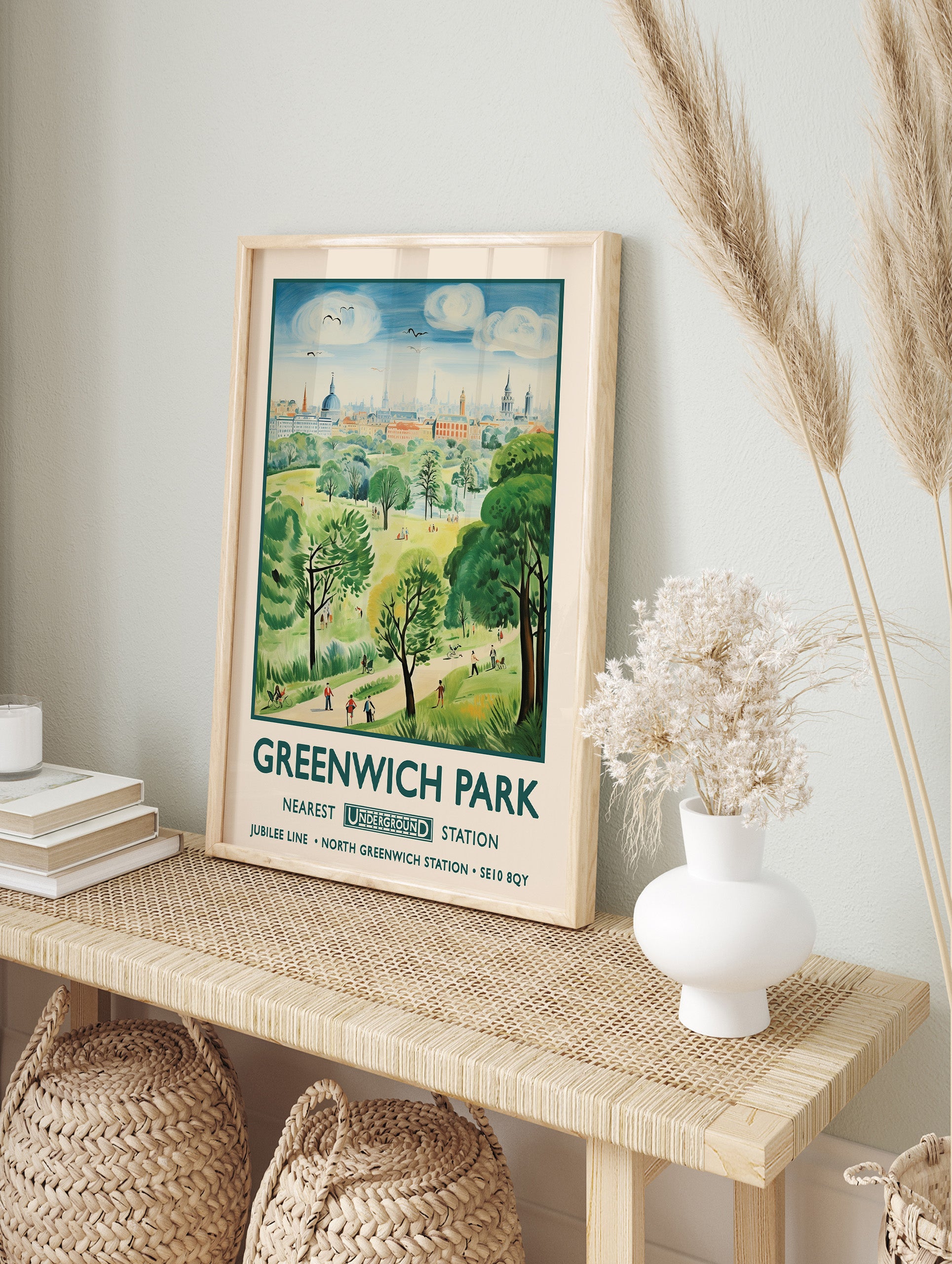 Greenwich Park Poster, Greenwich Park Print