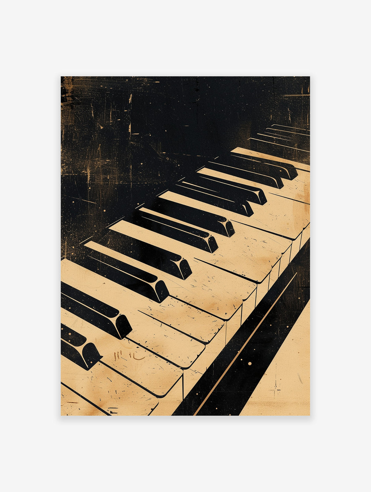 Piano Poster, Music Print