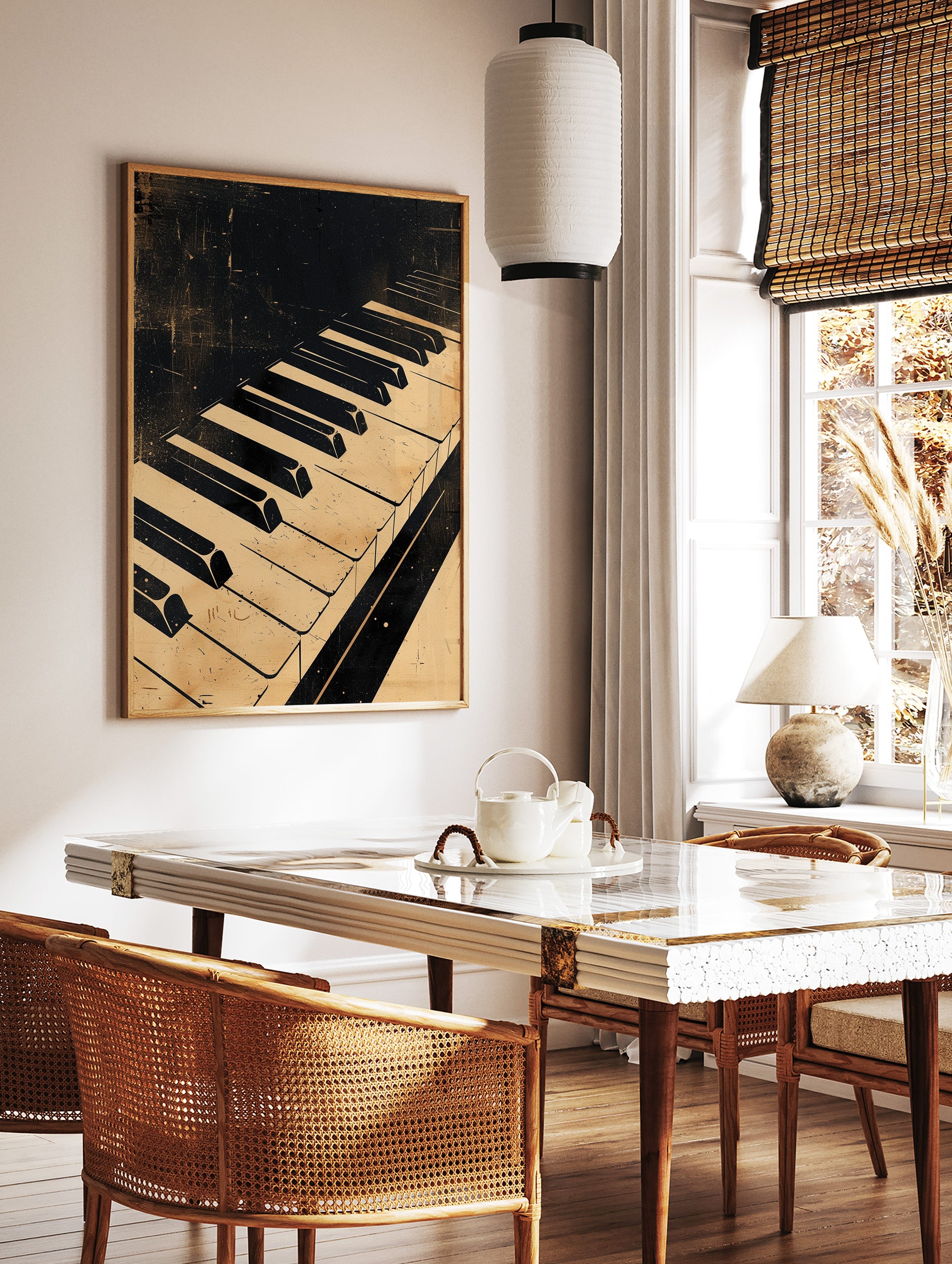 Piano Poster, Music Print