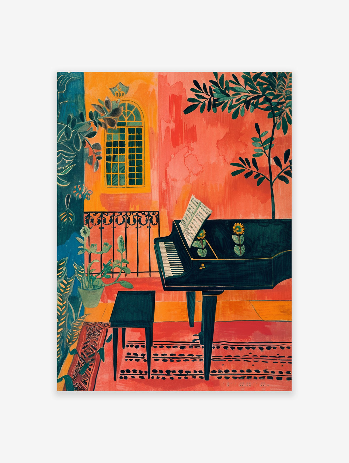 Piano Poster, Music Print