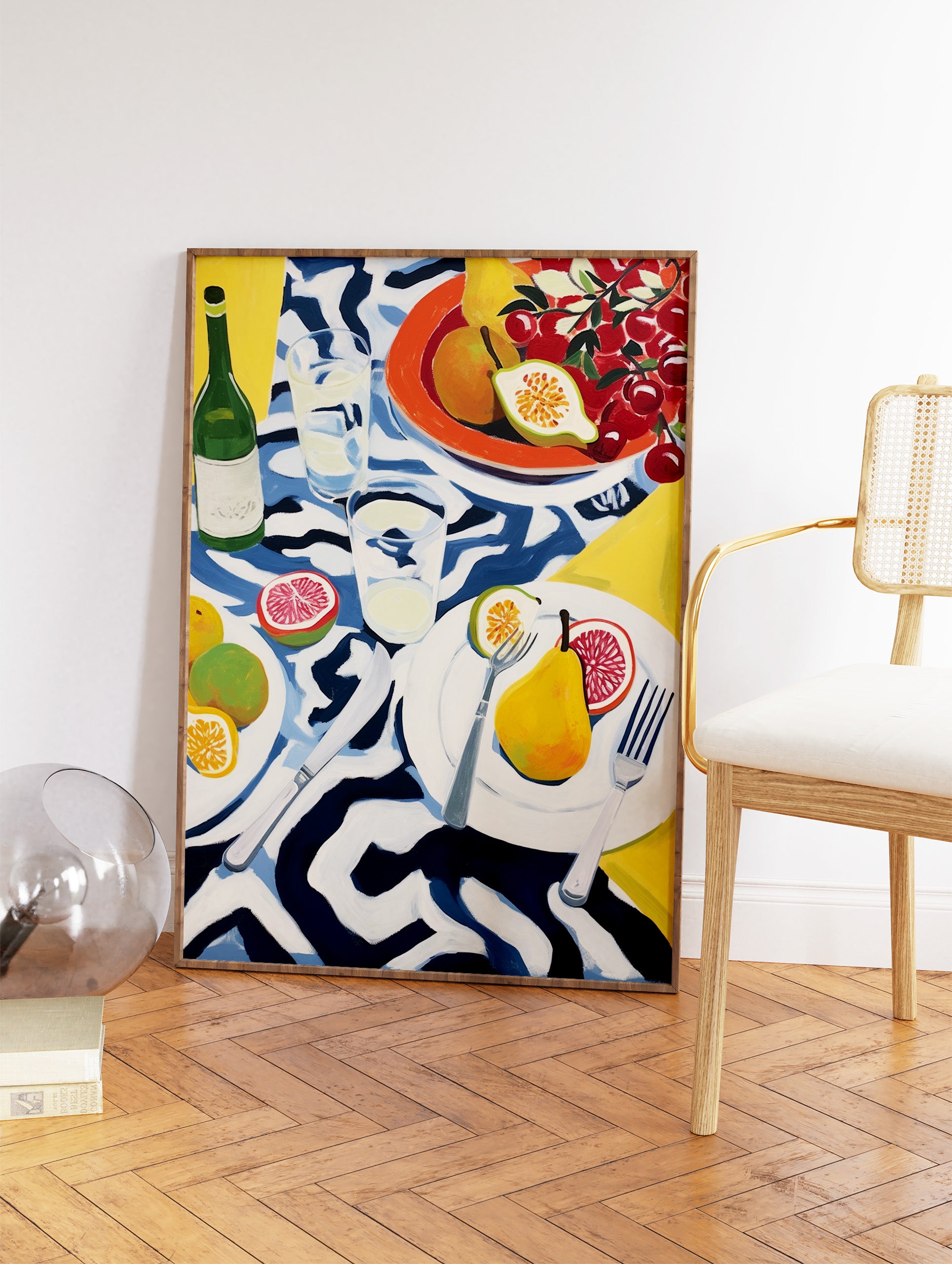 Food Table Poster, Food Print