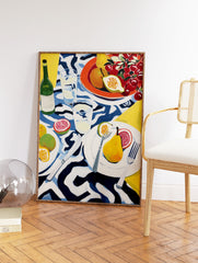 Food Table Poster, Food Print