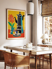 Coffee Illustration Poster, Coffee Print