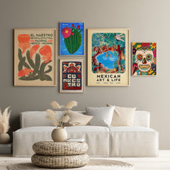 Mexican Gallery Wall Poster Set, Mexican Print Set