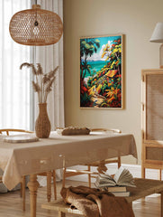 Caribbean Poster, Tropical Print