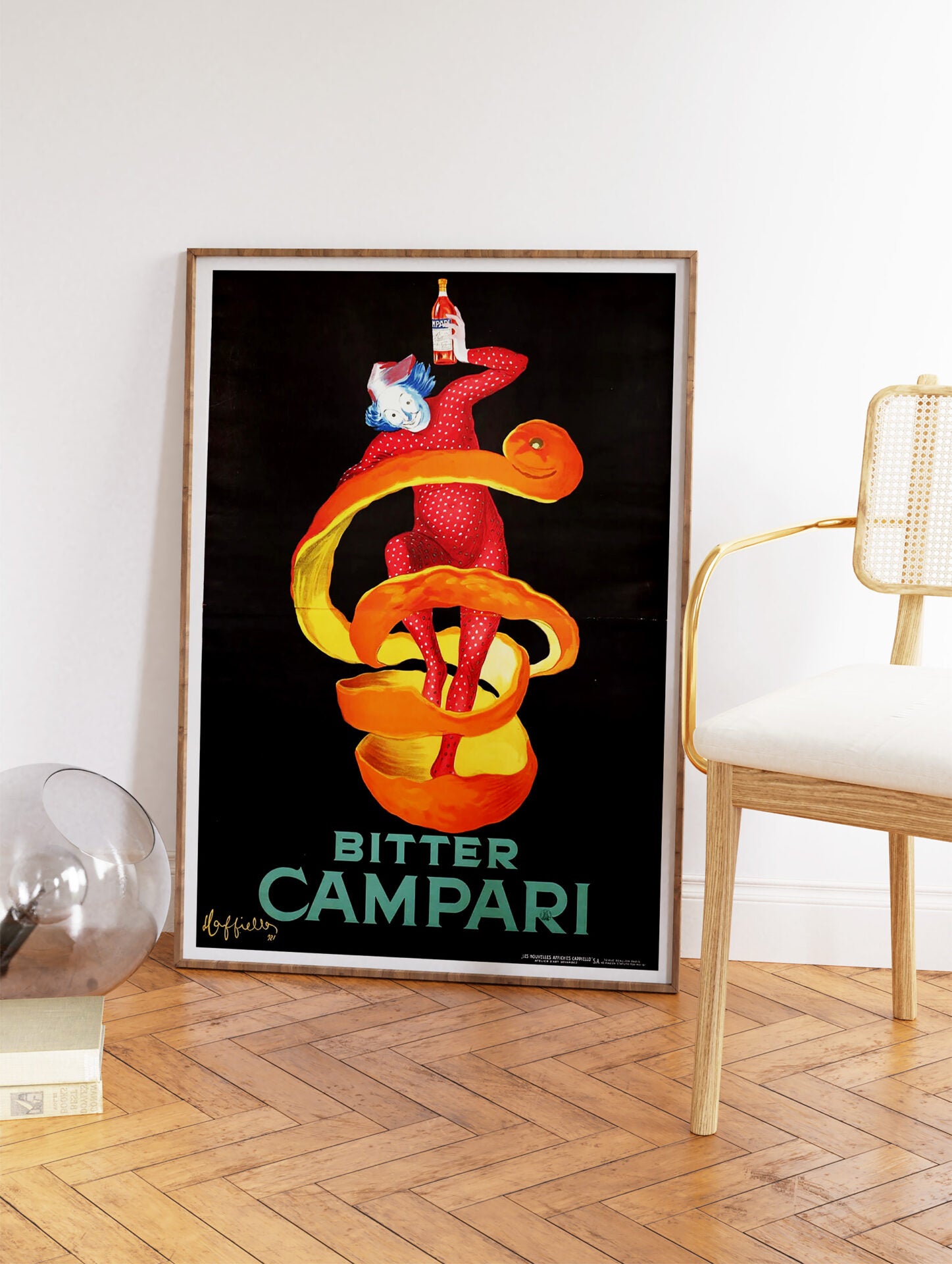 Campari Cocktail Poster, Vintage Drinks Print