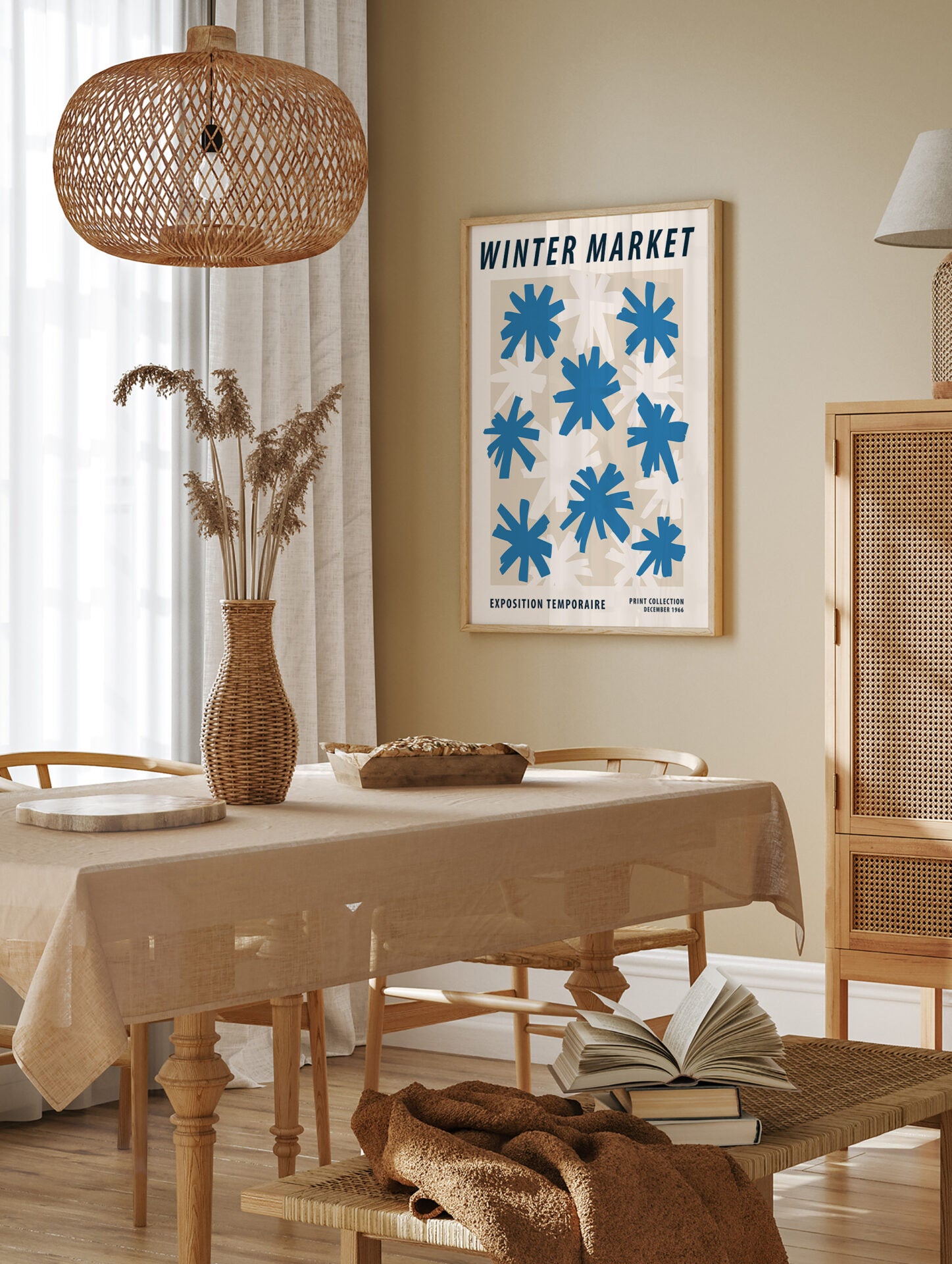 Flower Market Poster, Floral Print