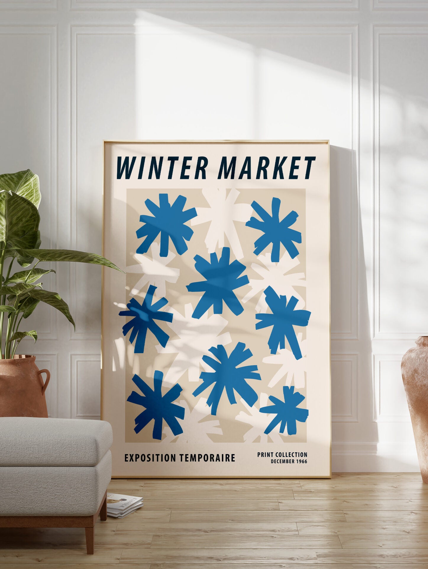 Flower Market Poster, Floral Print