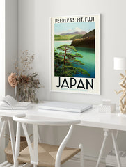 Mt. Fuji Japan Poster, Japanese Nature Print