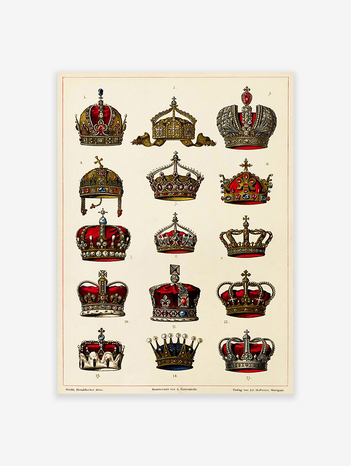 Crown Poster, Hostorical Print