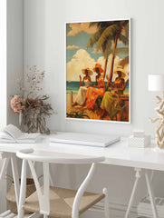 Caribbean Poster, Tropical Print