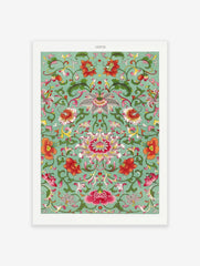 Chinese Poster, Chinese Florals Print