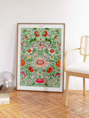 Chinese Poster, Chinese Florals Print