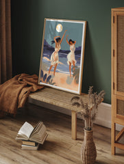 Beach Poster, Dancing Print