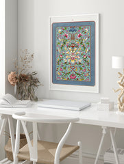 Chinese Poster, Chinese Florals Print