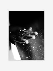 Black and White Hand Poster, Hand Print