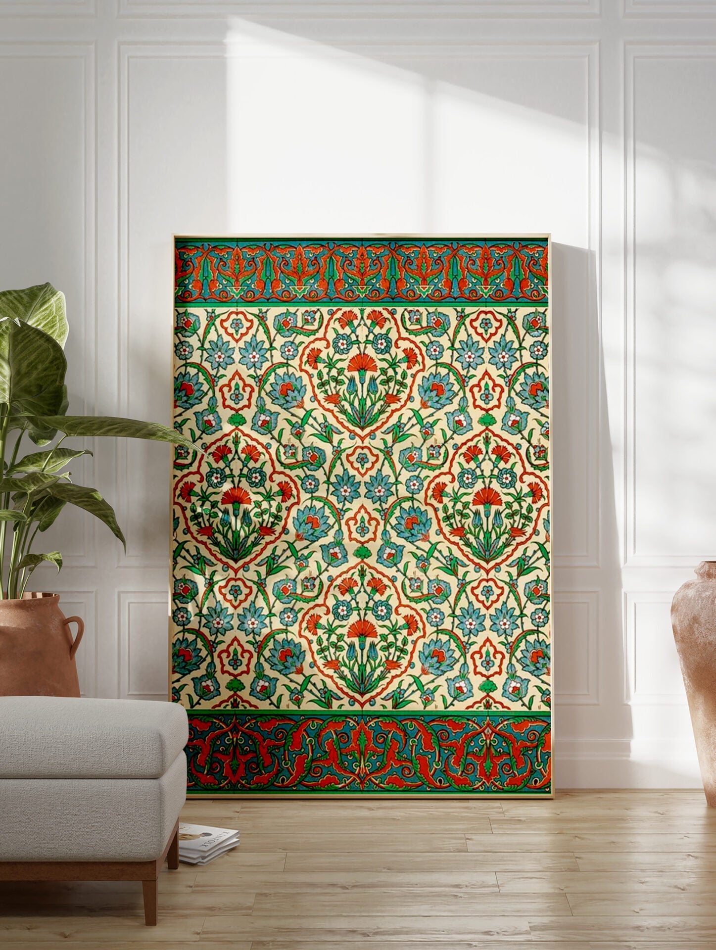 Arabic Poster, Floral Arabic Print