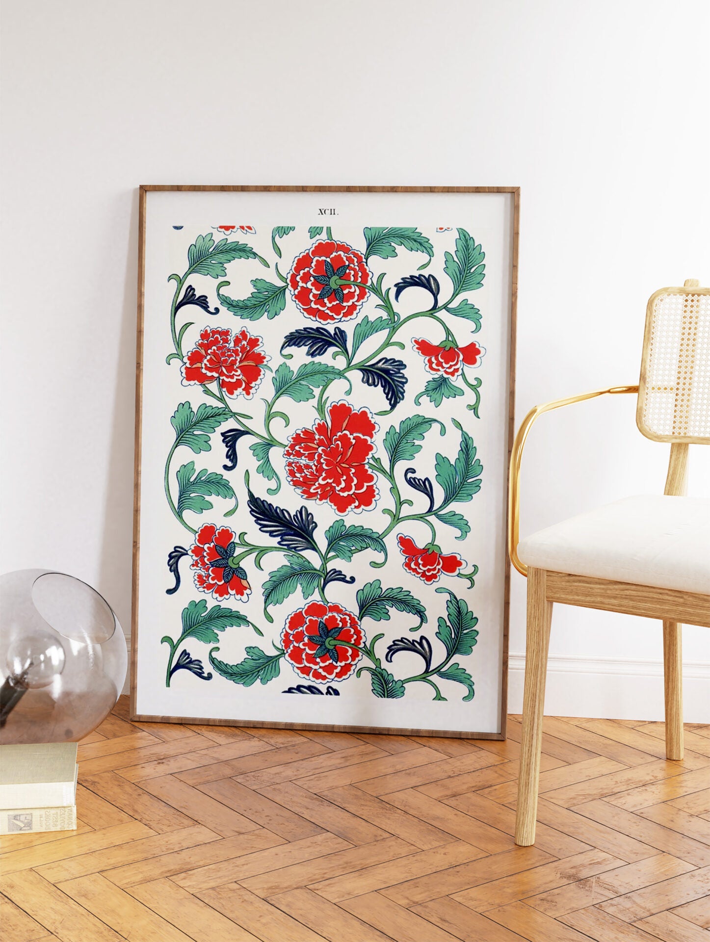 Chinese Poster, Chinese Flowers Print