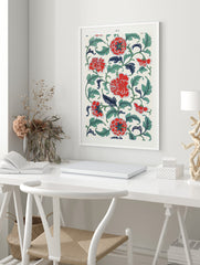 Chinese Poster, Chinese Flowers Print