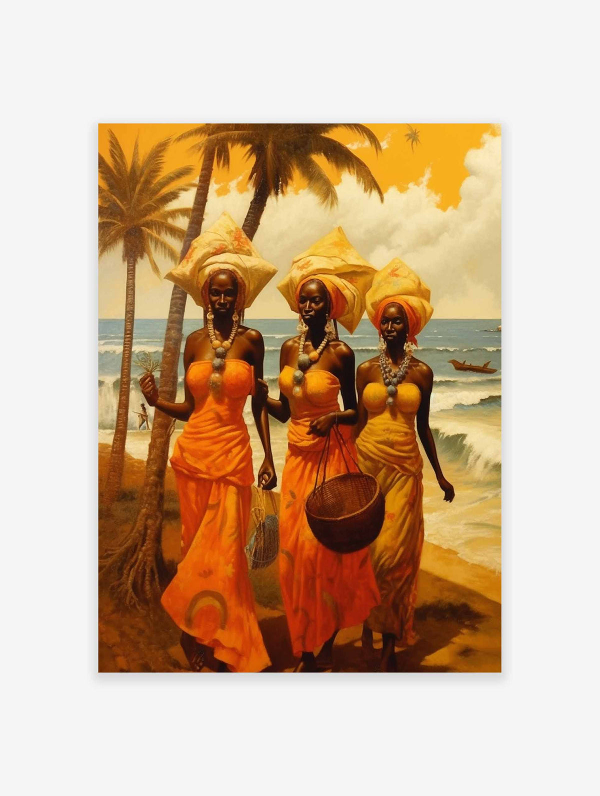 Caribbean Poster, Tropical Print