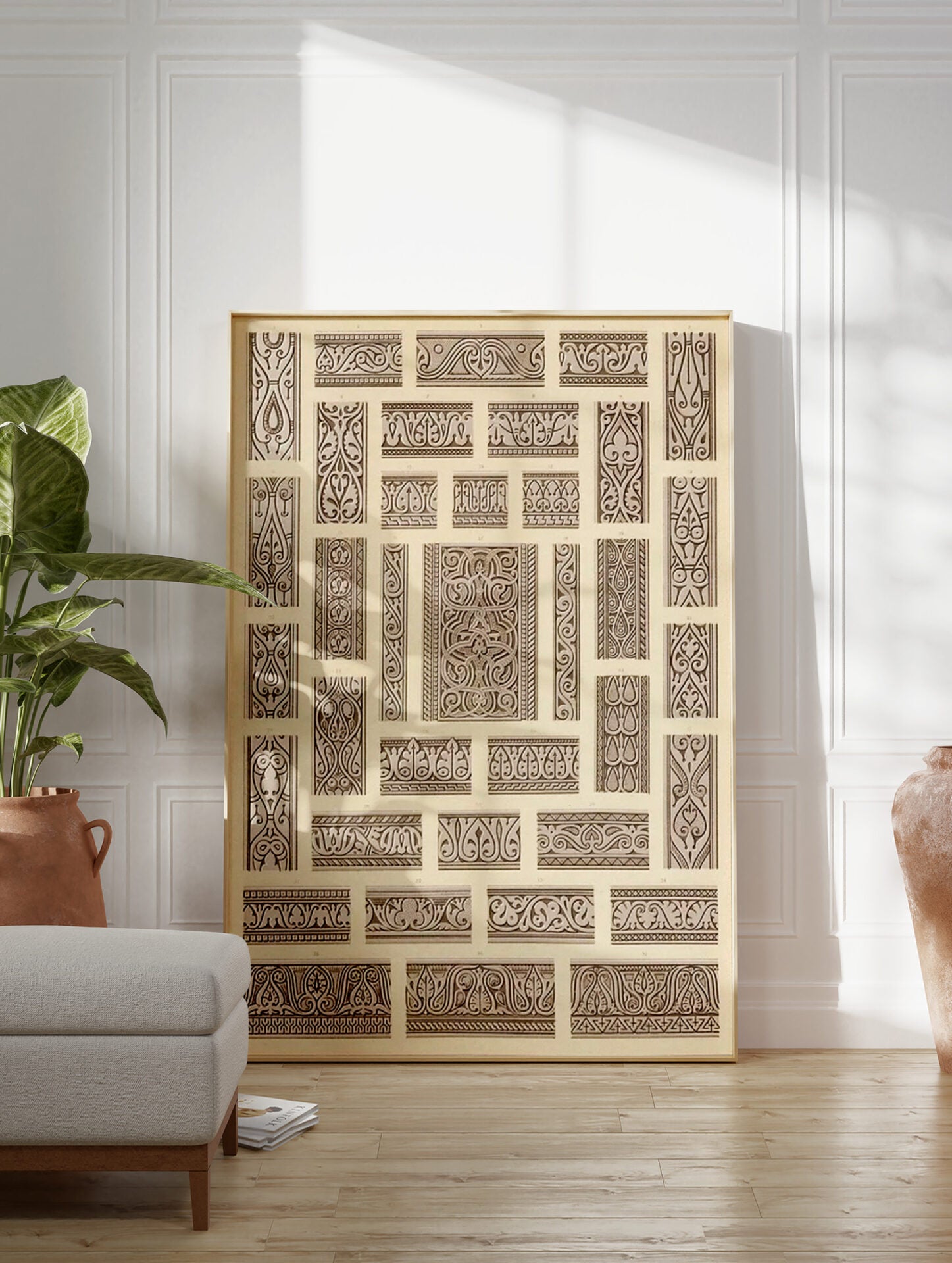 Arabic Tiles Poster, Islamic Print