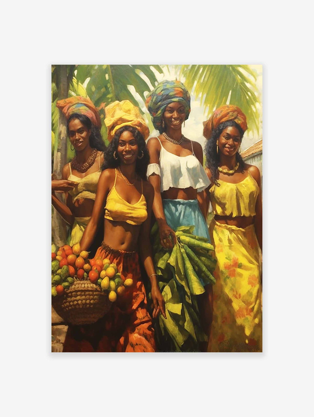 Caribbean Poster, Tropical Print