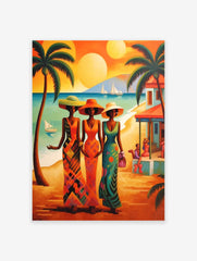 Caribbean Poster, Tropical Print