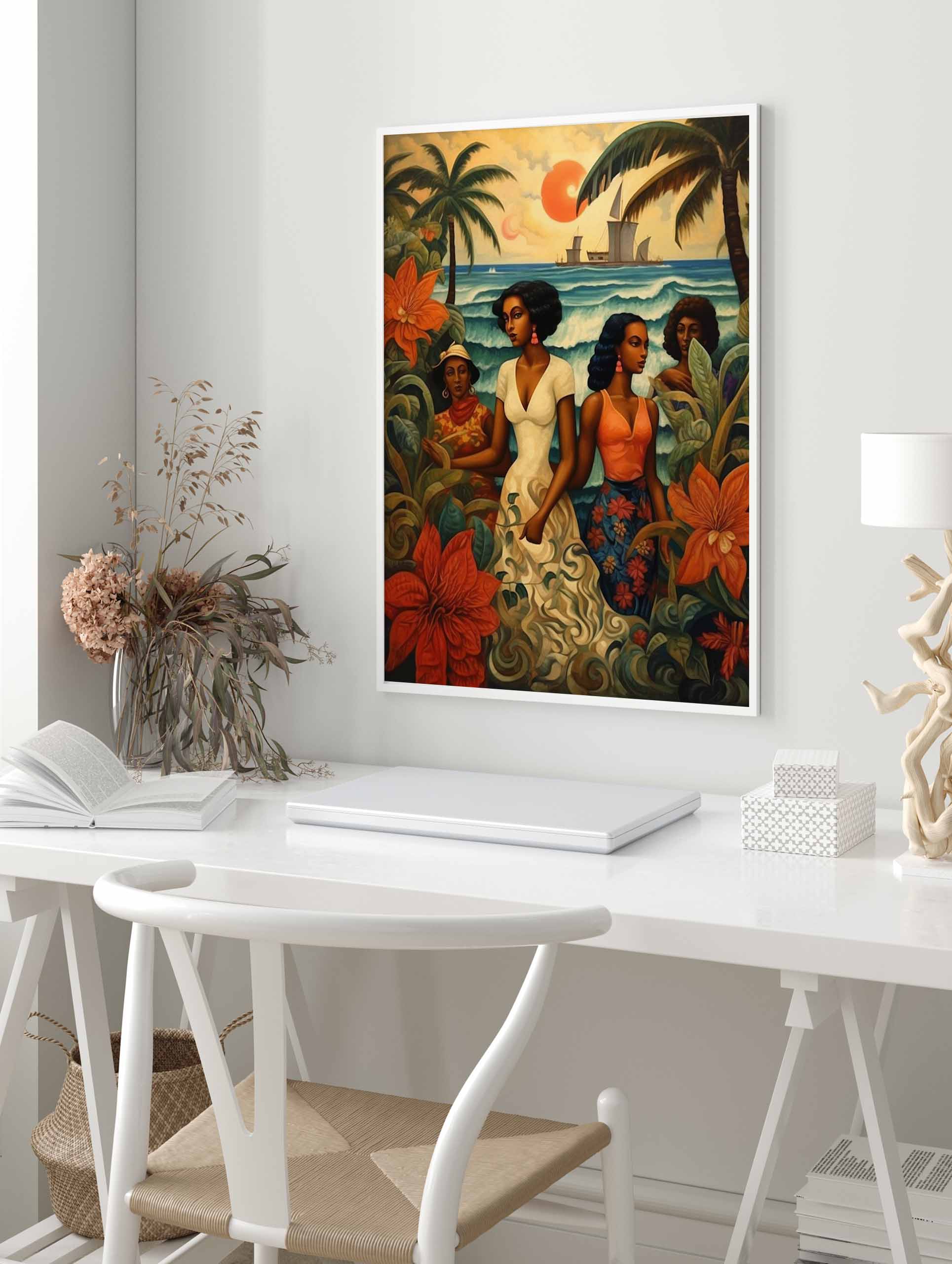 Caribbean Poster, Tropical Print