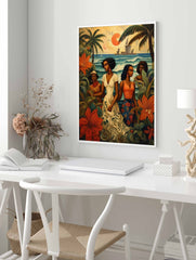 Caribbean Poster, Tropical Print