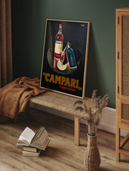 Vintage Campari Drink Poster, Kitchen Print