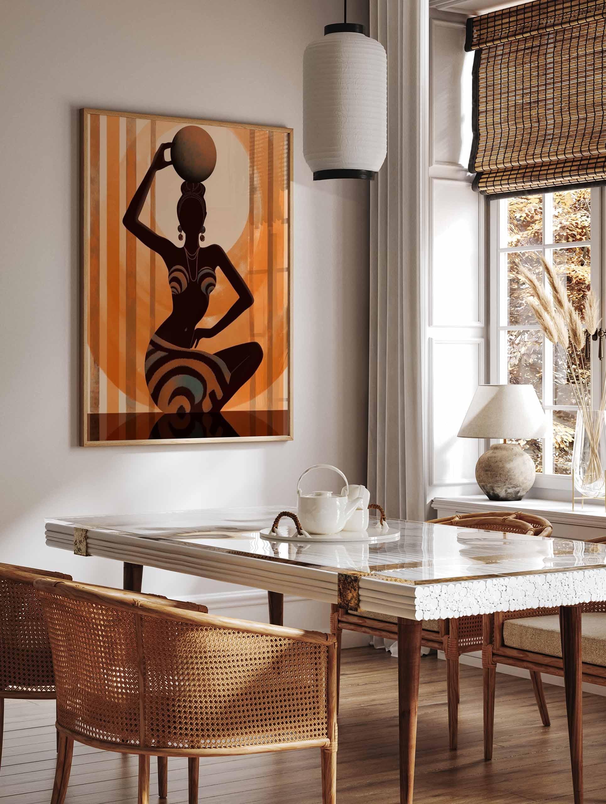 Tribal Woman Poster, African Print