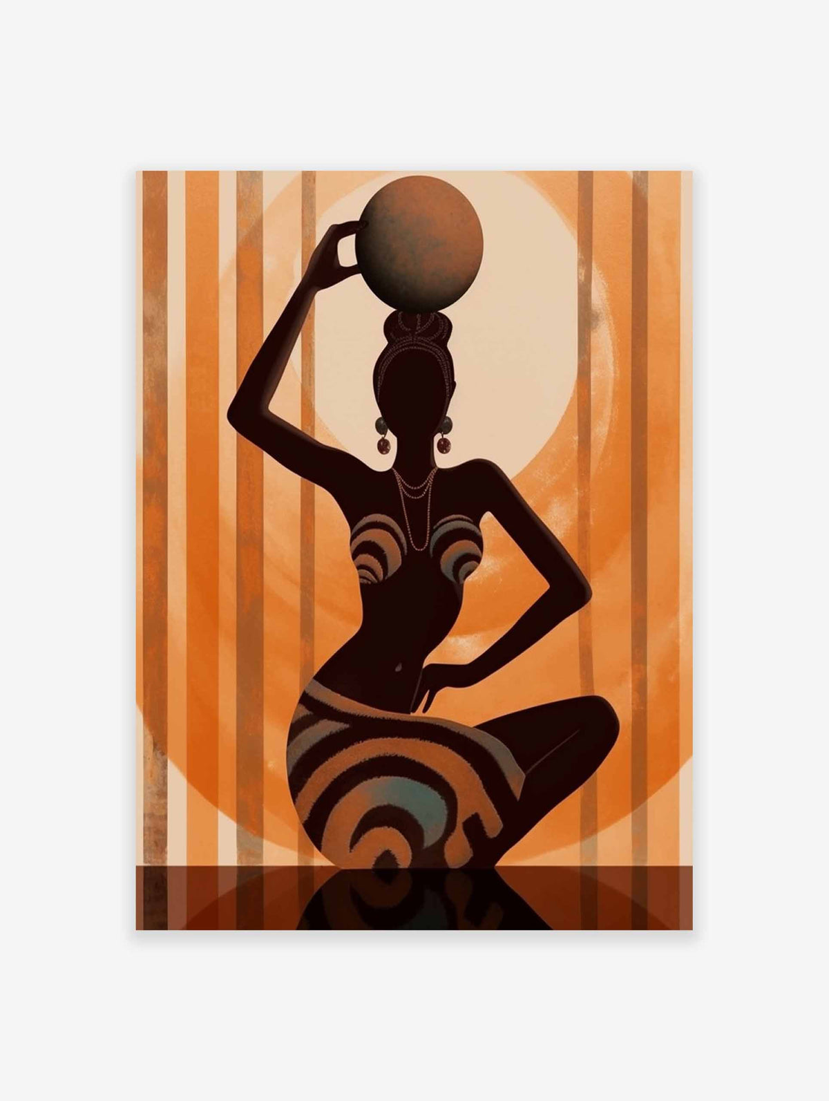 Tribal Woman Poster, African Print