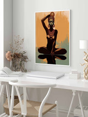 Tribal Woman Poster, African Print