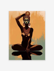 Tribal Woman Poster, African Print