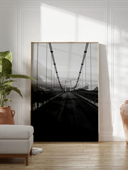 Black and White Bridge Poster, Photographic Print