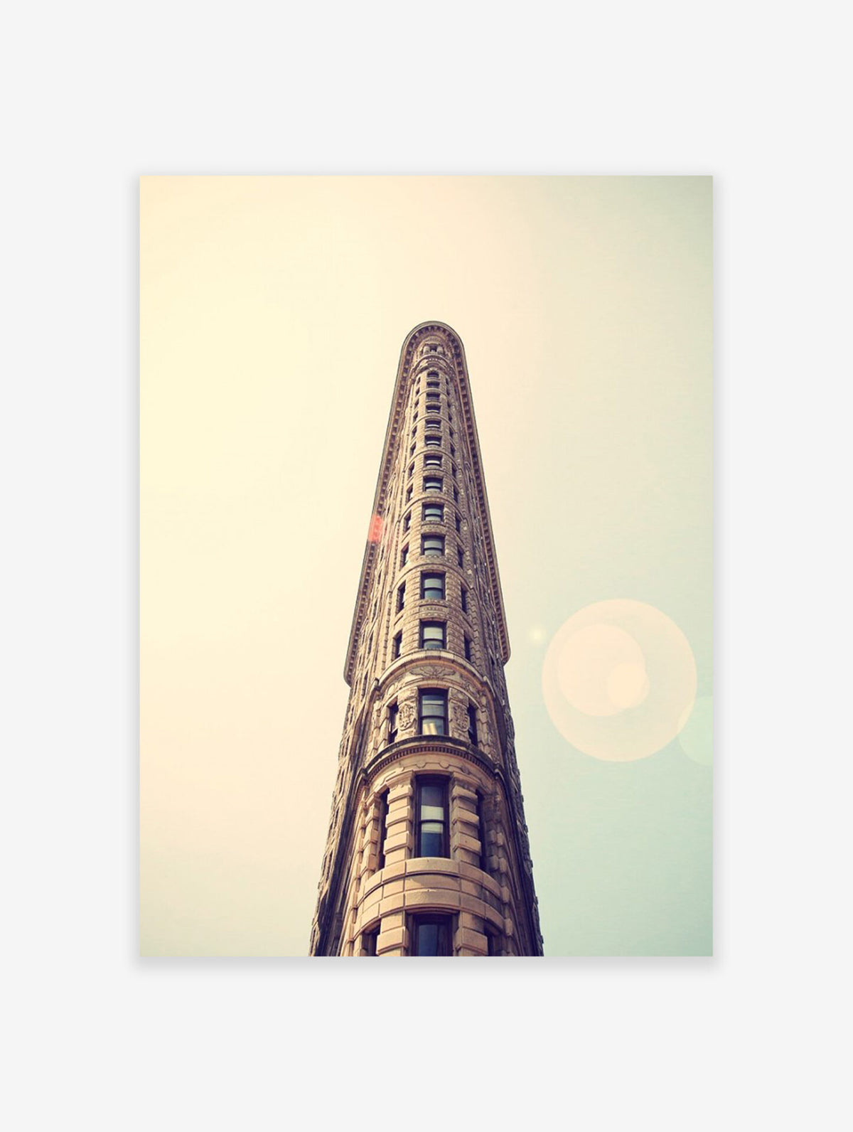 Flatiron Building Poster, Photographic Architectural Print