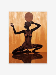 Tribal Woman Poster, African Print