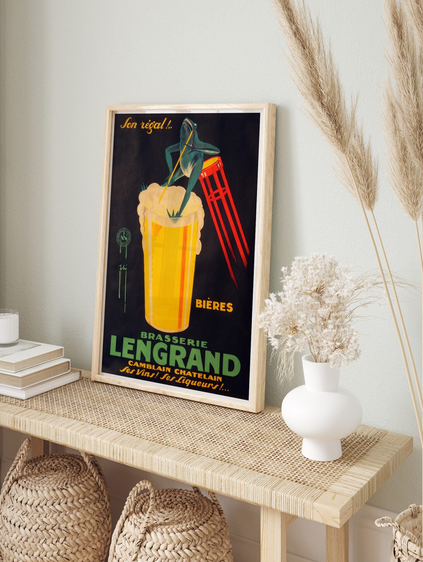 Vintage Beer Poster, Kitchen Print