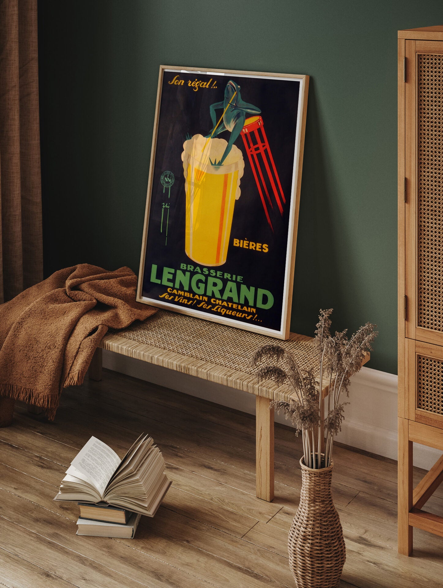 Vintage Beer Poster, Kitchen Print