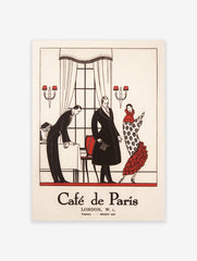 Cafe de Paris Poster, Stylish Cafe Print