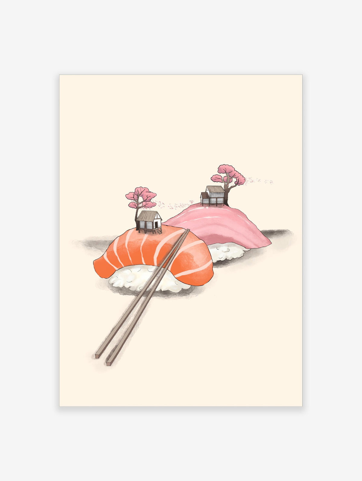 Japanese Sushi Poster, Japanese Print