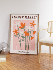 Flower Market Poster Columbia Road, London Flower Market Print