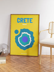 Crete Island Poster, Greece Travel Print