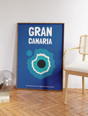 Gran Canaria Island Poster, Spain Travel Print