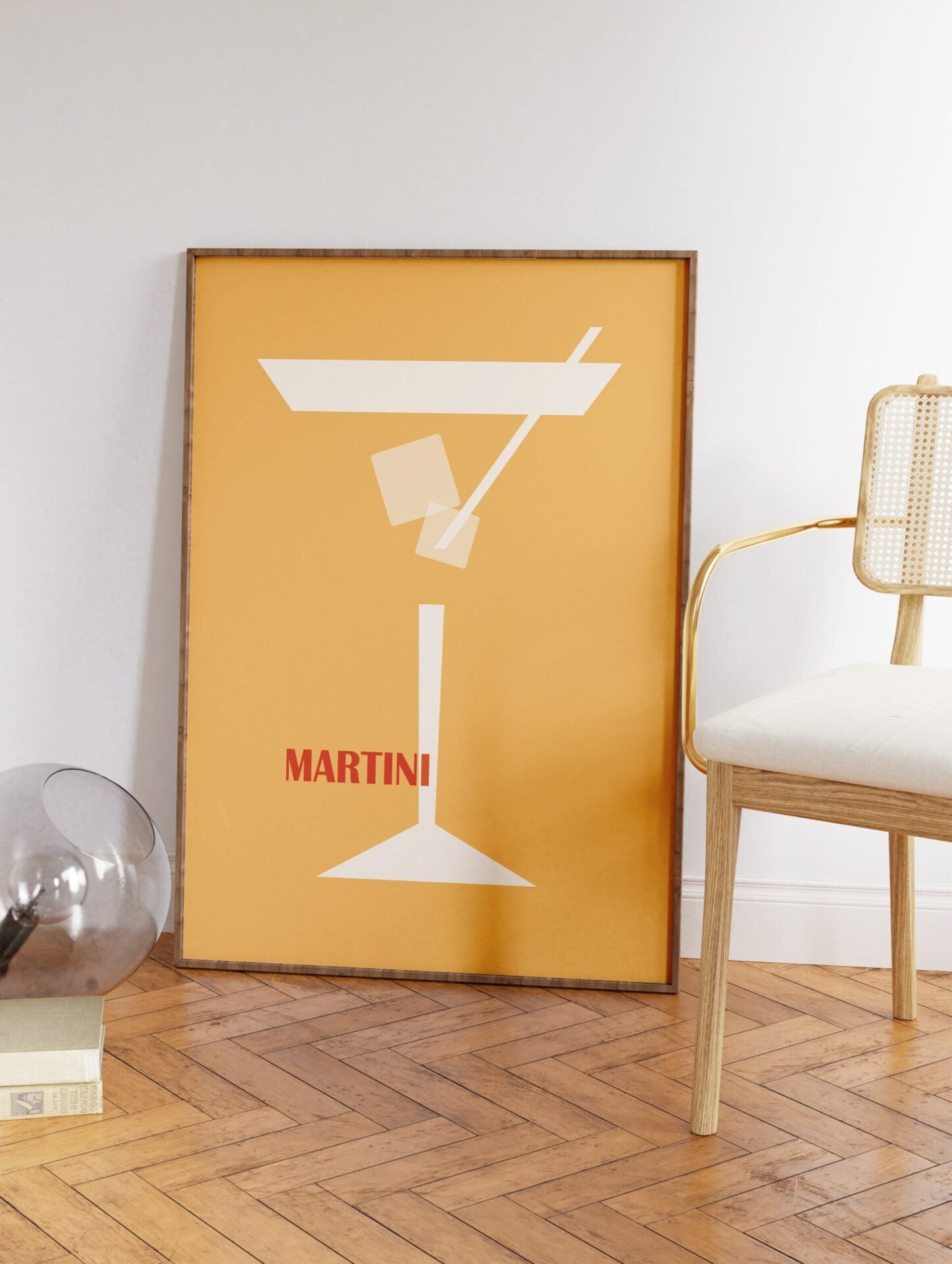 Martini Cocktail Poster, Cocktail Print