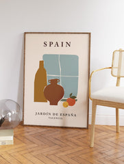 Vintage Spain Poster, Boho Valencia Print