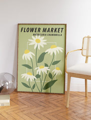 Flower Market Chamomile Poster, Flower Market Print