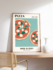 Pizza Poster, Italian Pizza Print